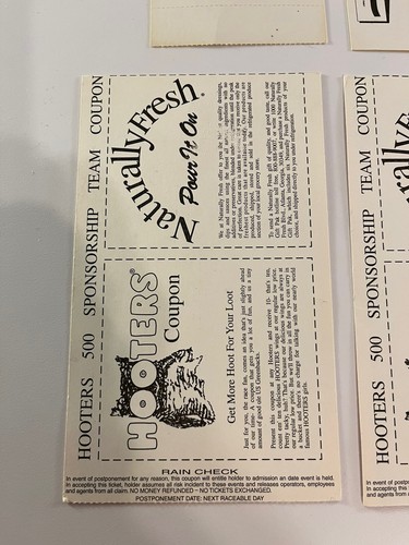 1992 Hooters 500 Richard Petty Last Race & 1993 Atlanta 500 Ticket Stubs Lot - Picture 10 of 13