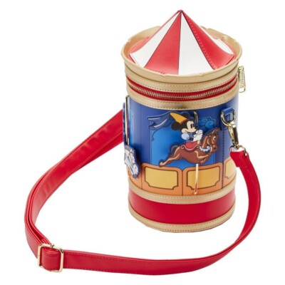 Loungefly Disney Brave Little Tailor Mickey and Minnie Mouse Carousel  Crossbody
