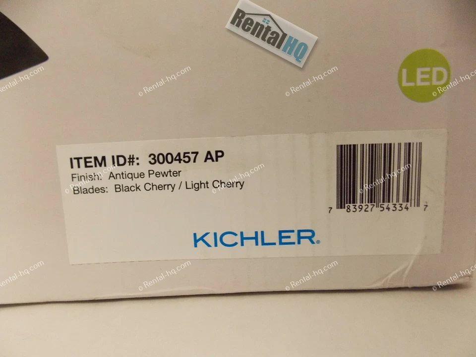 Kichler 300457AP Leeds Transitional 52" Ceiling Fan With Light In Antique Pewter - Image 2 of 2