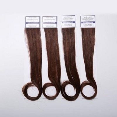 Jose Eber 4pc  100% Human Hair Enhancer Kit, Medium/Dark Brown 16''