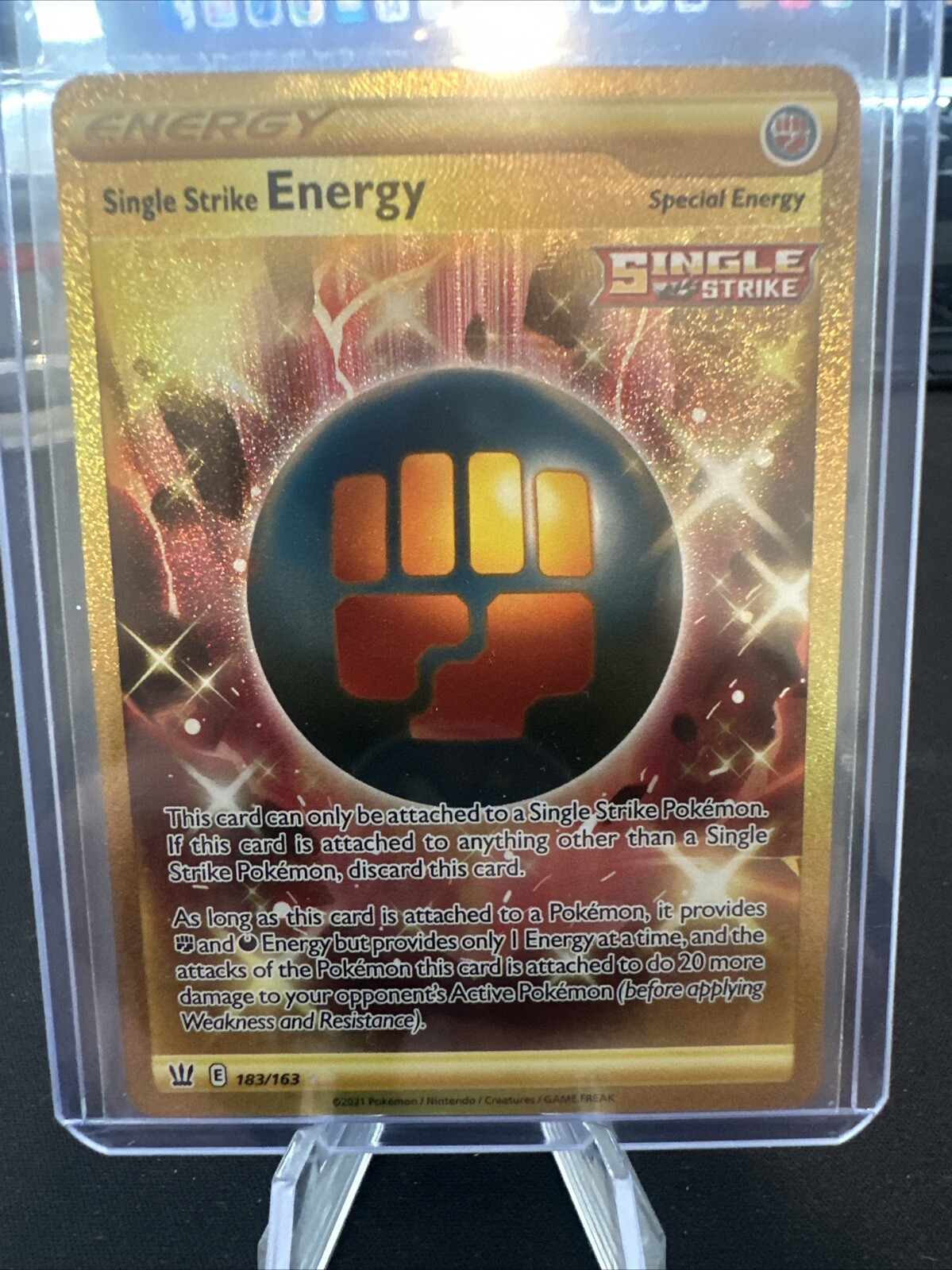 Single Strike Energy (Secret) 183/163 Swsh05: Battle Styles Holo
