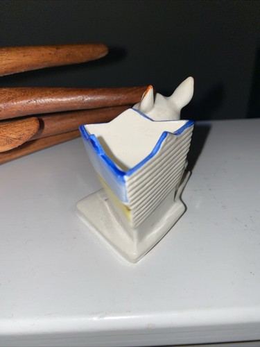 Vintage Porcelain Anthropomorphic Horse Donkey Germany Toothpick Holder Match - Picture 4 of 13
