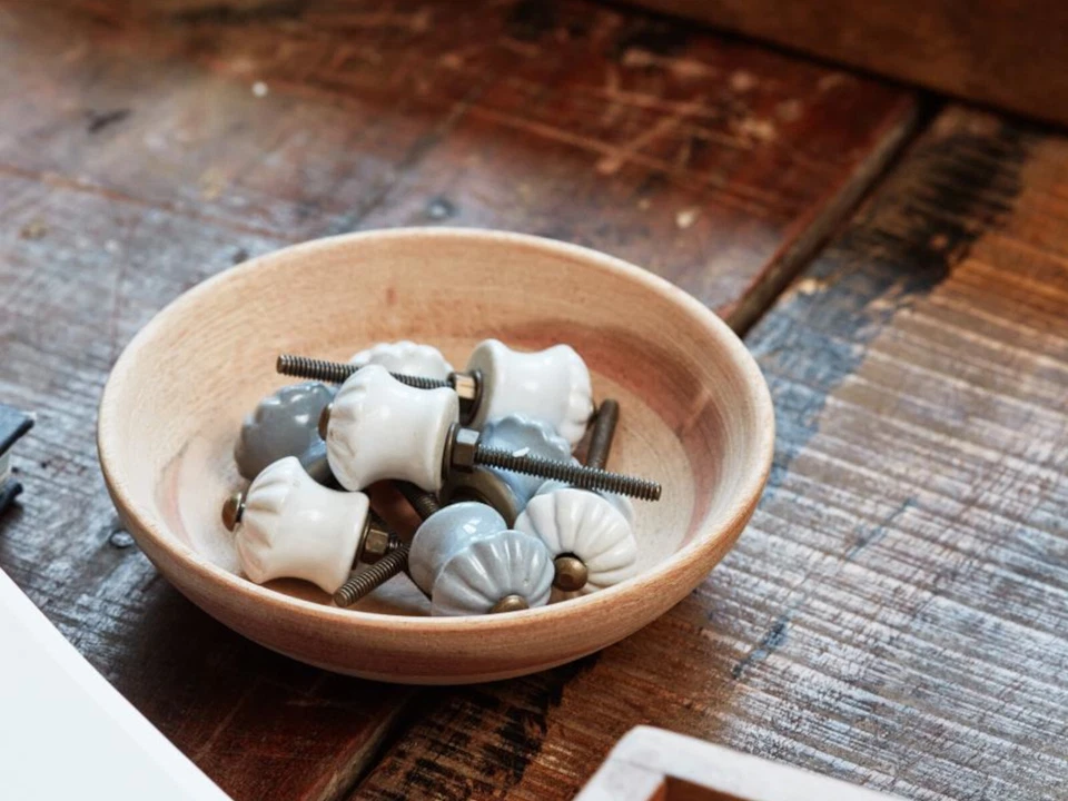 Ib Laursen Möbelknopf Griff Knauf Schubladengriff Türknauf Keramik Landhaus - Bild 3 von 4