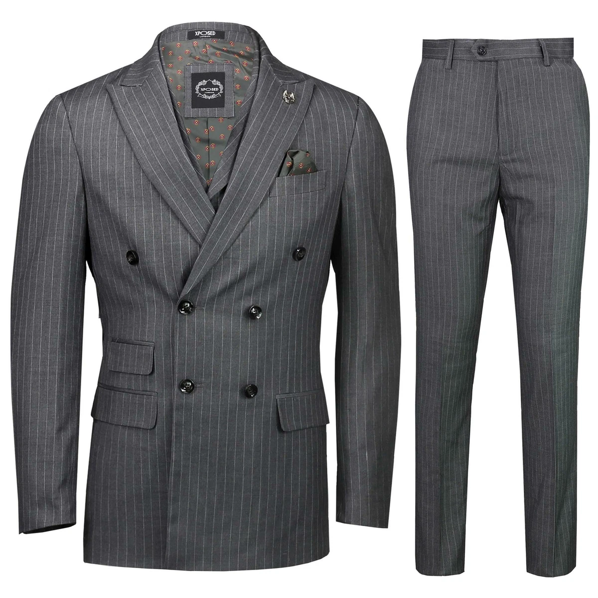 Mens pinstripe clearance waistcoat