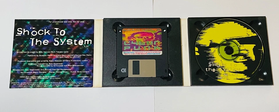 BILLY IDOL Shock To The System CD Promo with Floppy Disk 1993 RARE +BONUS CD ! Foto 3 de 4