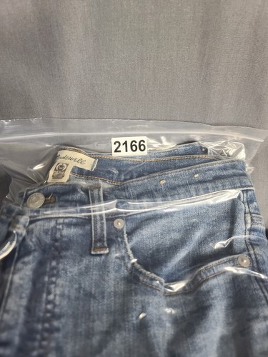 Madewell Jeans Womens 29x31 Skinny Fit Flared Leg High Rise Mom Distressed - Picture 17 of 17