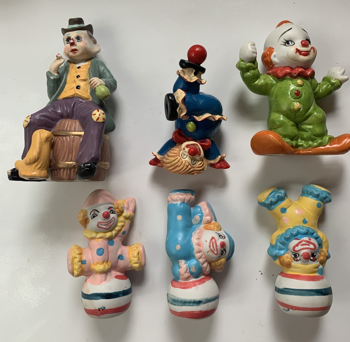 Cevik Clown Figurine USED ピエロ陶器人形置物 Cevik Clown Figurine USED ピエロ陶器人形置物