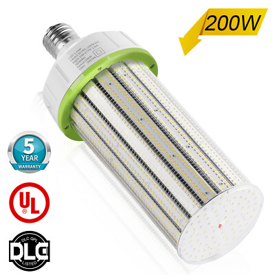 200 Watt Industrial LED Corn Light Warehouse Garage Gym Lamp E39 Mogul Cob Bulbs