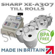 Sharp XE-A307 / XEA307 BPA FREE Thermal Till Rolls FREE DPD DELIVERY (D4)