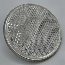 Bright Star Gulco Front Bike Reflector #2222, Aluminum Back, No Hardware, NOS