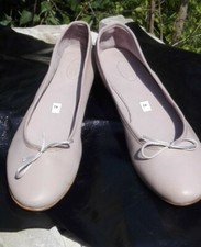 Women's Handcrafted Ballerina Shoes Number 42 Genuine Leather