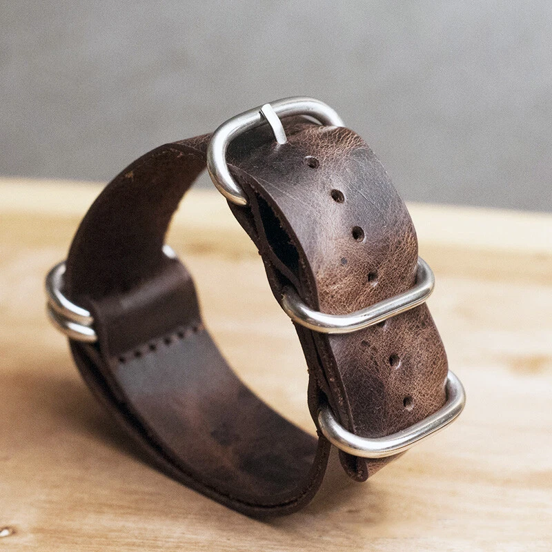 Leather zulu strap 22mm clearance