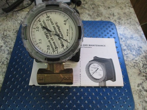 NEW RCM INDUSTRIES FLOWMETER MAX PRESSURE 180 PSIG TEMP 212F 1/2-71-VDR-4 - Picture 6 of 7