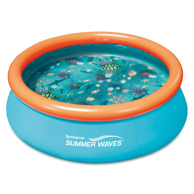 SMALL POOLS スモールプール Funsicle: Oasis Designer 24ft Above Ground Lap Pool - Bed