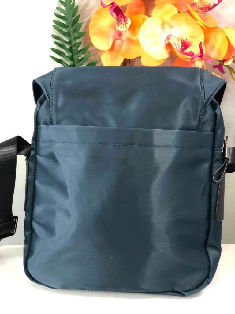 NWT ZZINNA Navy Blue Nylon Waterproof Small Flap Messenger Bag | eBay