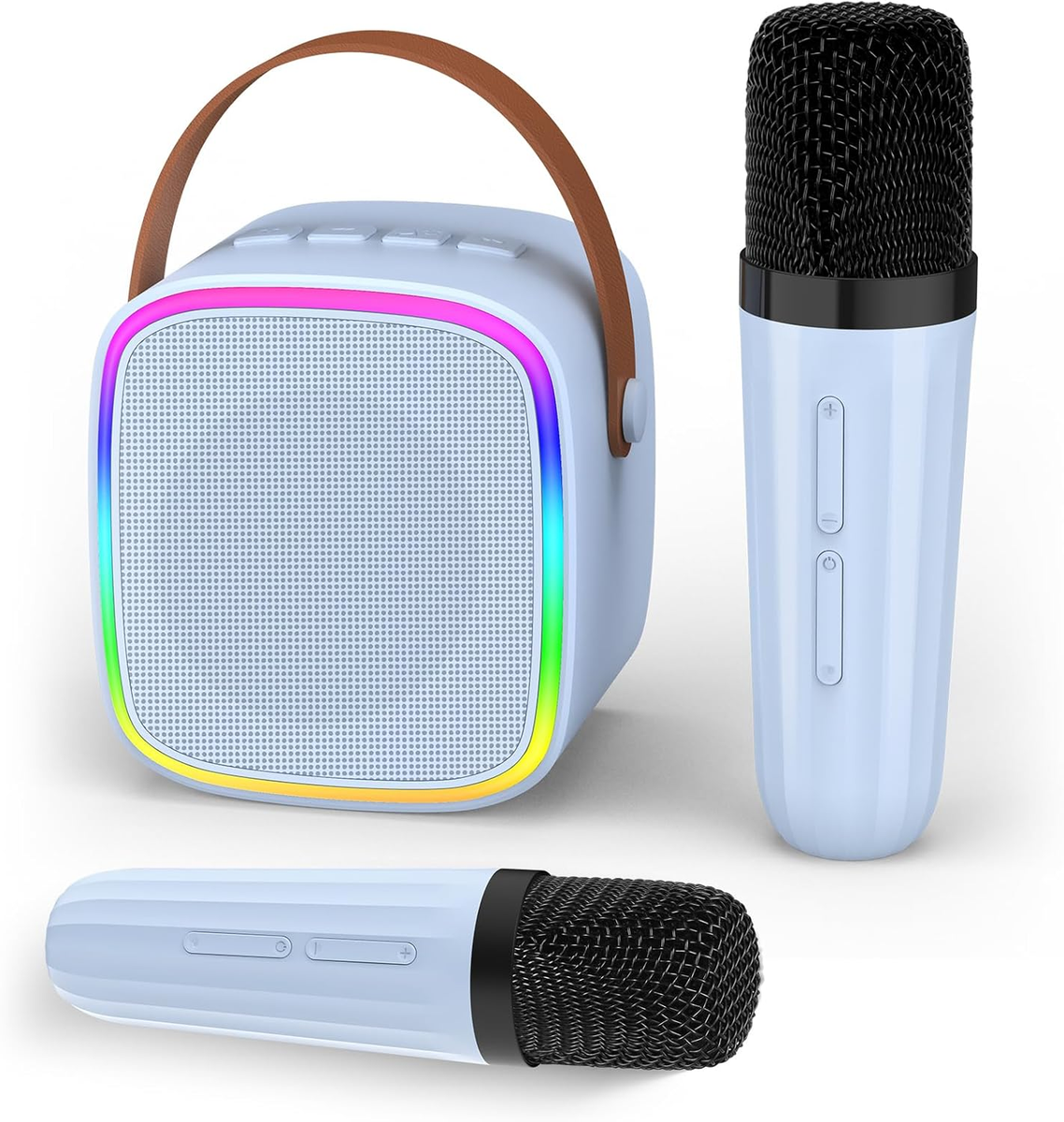 Wireless Microphone Mini Karaoke Machine With 2 s, Portable Bluetooth  Speaker Kids Adults Microfono Mic Colorful Led Lights Children Girls Boys  Birthday Gif Karaparty Mini