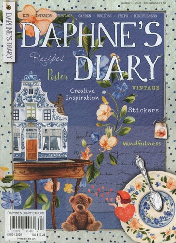DAPHNE'S DIARY MAGAZINE 2025 ISSUE #1 PAPER LOVERS NEW YEAR VALENTINES & MORE! - Picture 1 of 4