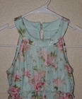 Speechless Girls Mint Green Floral Tiered Sleeveless Maxi Dress Size 7 EUC — photo 4