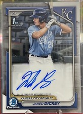 2024 Bowman Chrome Jared Dickey 1st RC Auto Kansas City Royals
