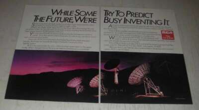 1985 RCA Domestic Communications Satellites Ad - some try to predict the future
