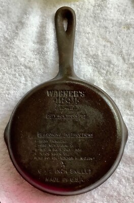 Vintage Wagners Orginal 1891 Cast Iron Skillet 6.5