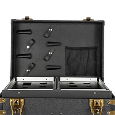 Hair Clipper Makeup Train Case Comestic Salon Storage Rolling Cart Portable