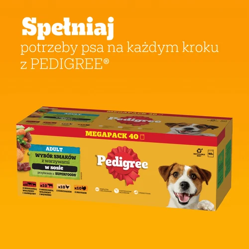 Pedigree Beutel Feuchtfutter in Soße Für Hunde Pute Lamm Rind Huhn 40x100g - Bild 5 von 12