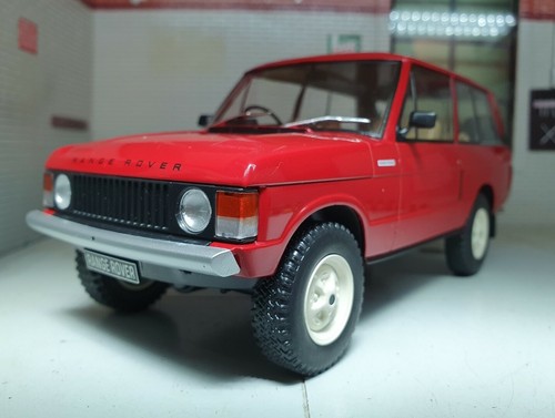 Range Rover Classic 1976 rouge V8 suffixe A 3,5 Masai boîte blanche modèle échelle 1:24 - Photo 1/12