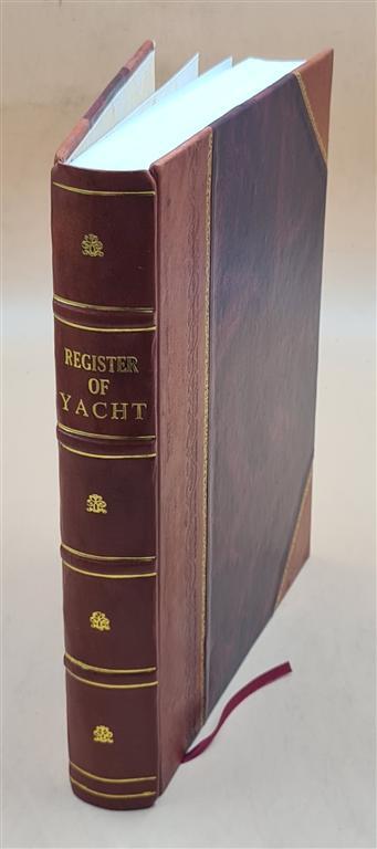 1881 Leather Bound Register of Yachts – Vintage Nautical Record Book