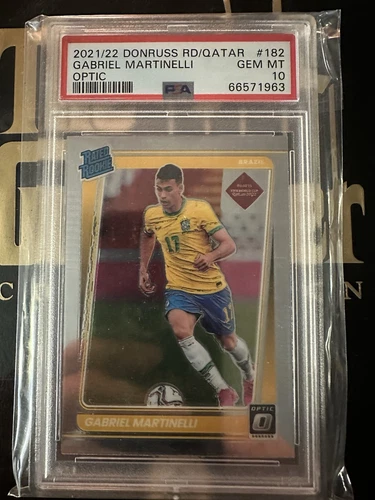 GABRIEL MARTINELLI 2021-22 DONRUSS OPTIC RATED ROOKIE #182 PSA 10 GEM MINT 💎🔥