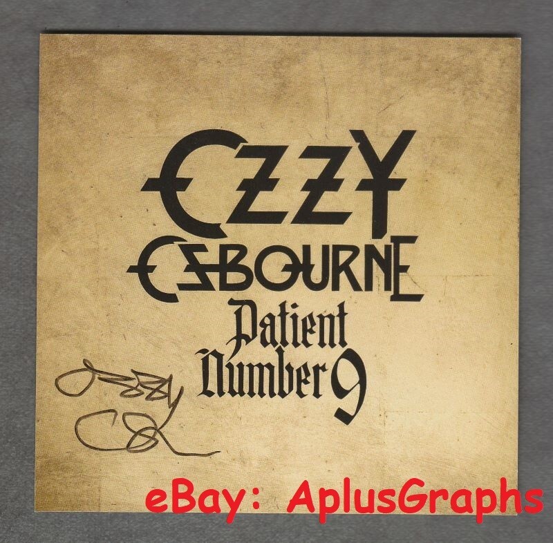 Ozzy Osbourne Patient Number 9 CD サイン付き OZZY OSBOURNE