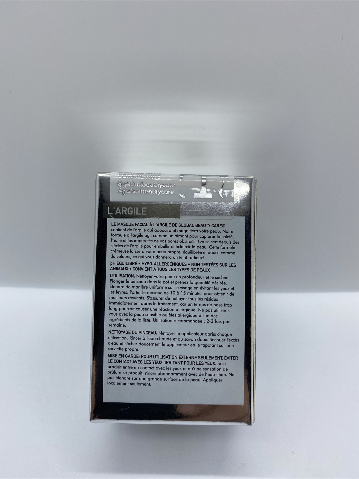 Global Beauty Care Clay L’ARGILE Face Mask with Mask applicator 1.7 oz