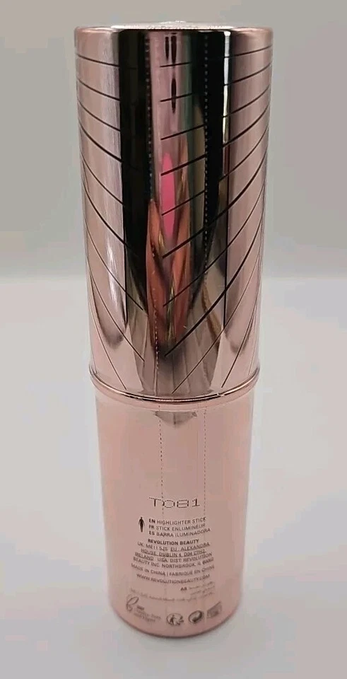 Revolution Rose Gold Highlighter Mega Beam Stick Glowy Shimmer Body Makeup 92 - Image 3 of 3