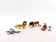 Vintage Disney Applause Lion King PVC Figures Cake Toppers Simba Scar Rafiki