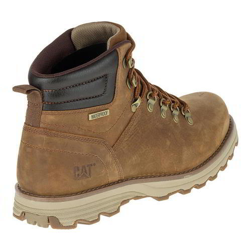 Caterpillar Sire WP Mens Brown Wide Fit Waterproof Cat Ankle Boots Size