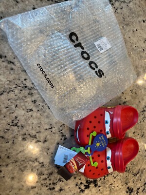 Lightning Mcqueen Crocs Size 8 New