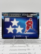 Joe Veleno RC 2021-22 UD Credentials #3SR-5 3RD STAR OF THE NIGHT ROOKIES
