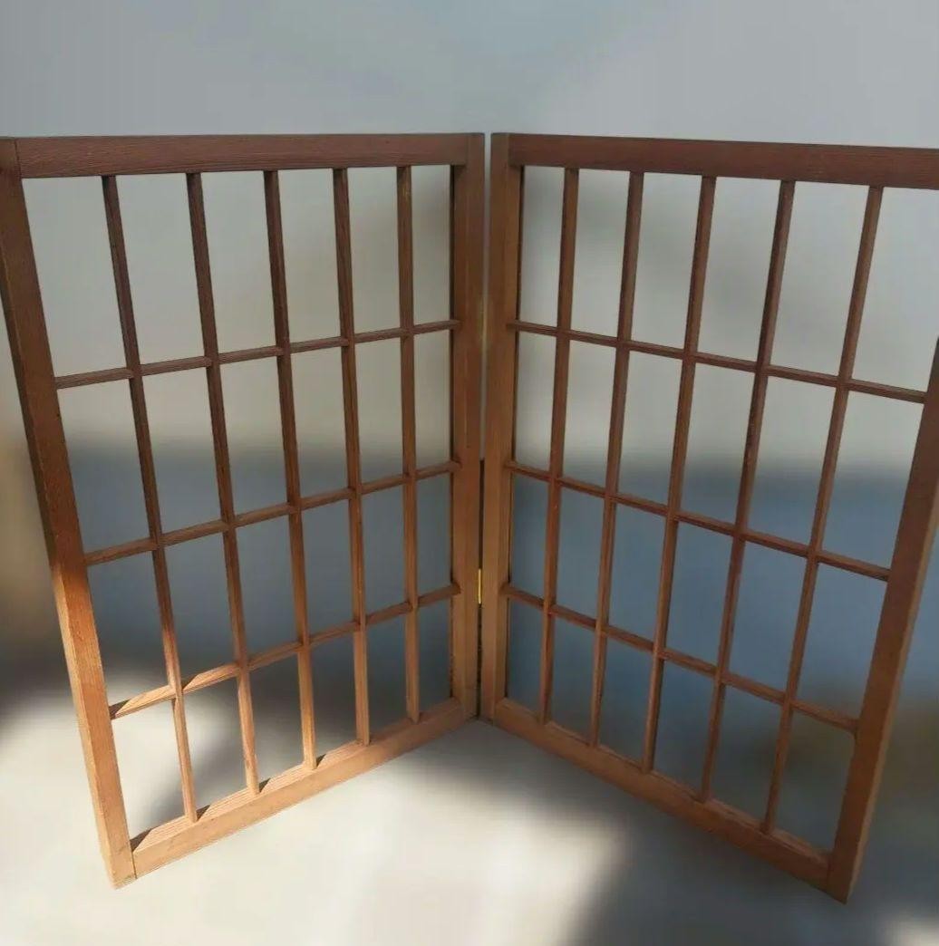 Partition Loading Antique Japanese Shoji Panel Room Partition Vintage Wood Screen | eBay