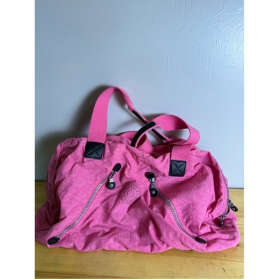 Kipling Large Pink Crushable Duffle Bag Carryon Travel Sports