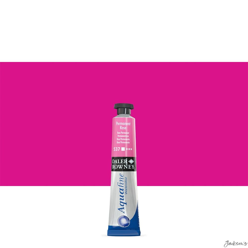 Daler-Rowney Aquafine Watercolour Paint Tube 8ml Permanent Rose For Artists
