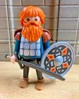 Playmobil character 9891 crew Drakkar Viking warrior boat black shield