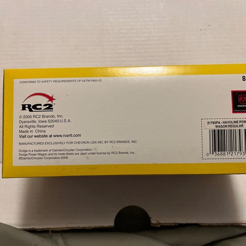 Havoline 1946 Dodge Power Wagon For Cast Model By Ertl 1:25 Scale Lim Ed 2006 - Picture 11 of 13