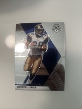 2020 Panini Mosaic #121 MARSHALL FAULK SILVER PRIZM SP Rams HOF