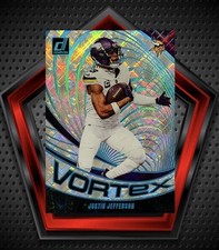 Justin Jefferson *34/100* 2024 Panini Donruss Vortex Cosmic #VOR-JJE Vikings NFL