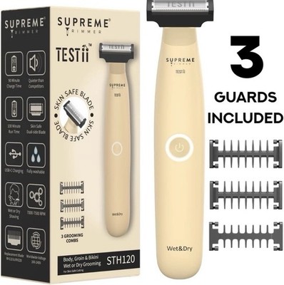 Supreme Trimmer Testii Body Groin Bikini Trimmer | STH120 | New In Box