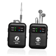 Wireless in Ear Monitor System, 2.4G Stereo Wireless 1 receiver +1 transmitter