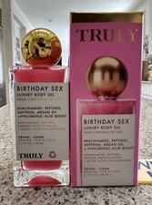 TRULY BIRTHDAY SEX Luxury Tightening Body Shimmer Oil 3.1oz/90mL FULL SZ 38