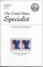 THE UNITED STATES SPECIALIST - VOL. 84  NO. 10  MAY 2013 - COMPLETE BACK ISSUE