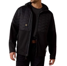 Ariat Rebar Jacket Mens XL Cloud 9 Insulated All Season Lightweight Black Hooded