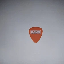 Descartes a Kant DAK Band Logo 2 Sided 2025 Concert Tour Orange GUITAR PICK